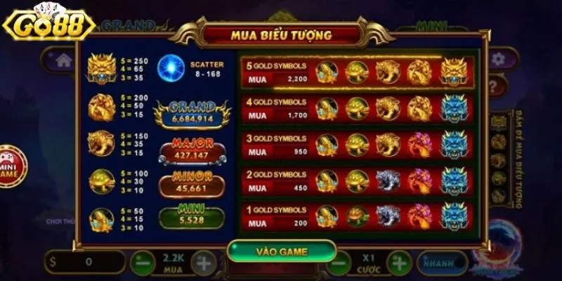 Các biểu tượng đặc biệt trong game nổ hũ tứ linh